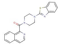 1-{[4-(1,3-benzothiazol-2-yl)-1-piperazinyl]carbonyl}isoquinoline