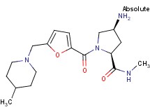 (4S)-4-amino-N-methyl-1-{5-[(4-methylpiperidin-1-yl)methyl]-2-furoyl}-L-prolinamide