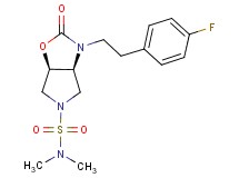 (3aS*,6aR*)-3-[2-(4-fluorophenyl)ethyl]-N,N-dimethyl-2-oxohexahydro-5H-pyrrolo[3,4-d][1,3]oxazole-5-sulfonamide
