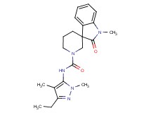 N-(3-ethyl-1,4-dimethyl-1H-pyrazol-5-yl)-1-methyl-2-oxo-1,2-dihydro-1'H-spiro[indole-3,3'-piperidine]-1'-carboxamide