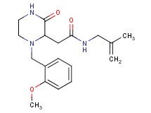 2-[1-(2-methoxybenzyl)-3-oxo-2-piperazinyl]-N-(2-methyl-2-propen-1-yl)acetamide