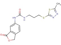 N-{3-[(5-methyl-1,3,4-thiadiazol-2-yl)thio]propyl}-N'-(3-oxo-1,3-dihydro-2-benzofuran-5-yl)urea