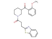 {1-[3-(1,3-benzothiazol-2-yl)propanoyl]-3-piperidinyl}(2-methoxyphenyl)methanone
