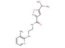 5-isopropyl-N-{2-[(3-methylpyridin-2-yl)amino]ethyl}isoxazole-3-carboxamide