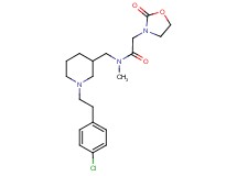 N-({1-[2-(4-chlorophenyl)ethyl]-3-piperidinyl}methyl)-N-methyl-2-(2-oxo-1,3-oxazolidin-3-yl)acetamide