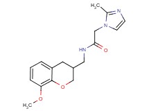 N-[(8-methoxy-3,4-dihydro-2H-chromen-3-yl)methyl]-2-(2-methyl-1H-imidazol-1-yl)acetamide