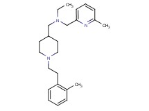 N-({1-[2-(2-methylphenyl)ethyl]-4-piperidinyl}methyl)-N-[(6-methyl-2-pyridinyl)methyl]ethanamine