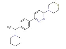 4-{6-[4-(1-piperidin-1-ylethyl)phenyl]pyridazin-3-yl}thiomorpholine