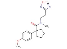 1-(4-methoxyphenyl)-N-methyl-N-[2-(1,2,4-oxadiazol-3-yl)ethyl]cyclopentanecarboxamide