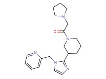 2-({2-[1-(pyrrolidin-1-ylacetyl)piperidin-3-yl]-1H-imidazol-1-yl}methyl)pyridine