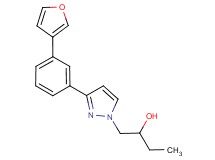 1-{3-[3-(3-furyl)phenyl]-1H-pyrazol-1-yl}-2-butanol
