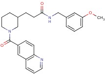 N-(3-methoxybenzyl)-3-[1-(6-quinolinylcarbonyl)-3-piperidinyl]propanamide