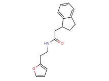2-(2,3-dihydro-1H-inden-1-yl)-N-[2-(2-furyl)ethyl]acetamide