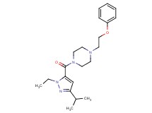1-[(1-ethyl-3-isopropyl-1H-pyrazol-5-yl)carbonyl]-4-(2-phenoxyethyl)piperazine
