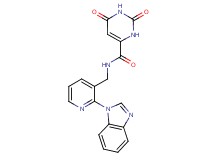 N-{[2-(1H-benzimidazol-1-yl)pyridin-3-yl]methyl}-2,6-dioxo-1,2,3,6-tetrahydropyrimidine-4-carboxamide