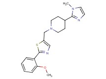 1-{[2-(2-methoxyphenyl)-1,3-thiazol-5-yl]methyl}-4-(1-methyl-1H-imidazol-2-yl)piperidine