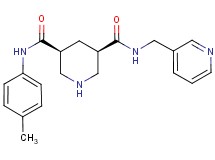 (3S*,5R*)-N-(4-methylphenyl)-N'-(pyridin-3-ylmethyl)piperidine-3,5-dicarboxamide
