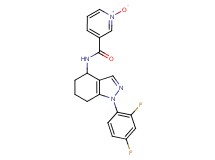 N-[1-(2,4-difluorophenyl)-4,5,6,7-tetrahydro-1H-indazol-4-yl]nicotinamide 1-oxide