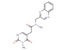 N-methyl-2-(3-methyl-2,4-dioxo-1,2,3,4-tetrahydropyrimidin-5-yl)-N-(quinoxalin-2-ylmethyl)acetamide