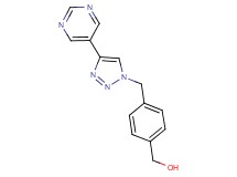 {4-[(4-pyrimidin-5-yl-1H-1,2,3-triazol-1-yl)methyl]phenyl}methanol
