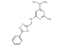 6-isopropyl-2-methyl-N-[(5-phenyl-4H-1,2,4-triazol-3-yl)methyl]pyrimidin-4-amine