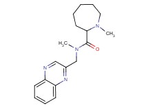 N,1-dimethyl-N-(2-quinoxalinylmethyl)-2-azepanecarboxamide