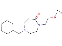 1-(cyclohexylmethyl)-4-(2-methoxyethyl)-1,4-diazepan-5-one