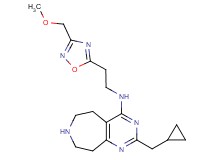 2-(cyclopropylmethyl)-N-{2-[3-(methoxymethyl)-1,2,4-oxadiazol-5-yl]ethyl}-6,7,8,9-tetrahydro-5H-pyrimido[4,5-d]azepin-4-amine dihydrochloride