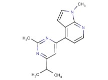 4-(6-isopropyl-2-methyl-4-pyrimidinyl)-1-methyl-1H-pyrrolo[2,3-b]pyridine