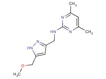 N-{[5-(methoxymethyl)-1H-pyrazol-3-yl]methyl}-4,6-dimethyl-2-pyrimidinamine