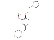 4-[3-methoxy-4-(2-pyrrolidin-1-ylethoxy)benzyl]thiomorpholine