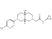 N-cyclopropyl-2-[(4aR*,8aR*)-4a-hydroxy-7-(6-methylpyridazin-3-yl)octahydro-2,7-naphthyridin-2(1H)-yl]acetamide