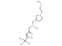 1-(5-tert-butyl-1H-pyrazol-3-yl)-N-{[1-(2-methoxyethyl)pyrrolidin-3-yl]methyl}-N-methylmethanamine