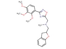 (2,3-dihydro-1-benzofuran-2-ylmethyl)methyl{[3-(2,3,4-trimethoxyphenyl)-1,2,4-oxadiazol-5-yl]methyl}amine