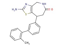 2-amino-8-(2'-methylbiphenyl-3-yl)-4,5,7,8-tetrahydro-6H-[1,3]thiazolo[4,5-c]azepin-6-one