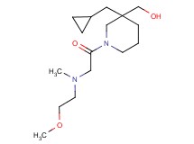 {3-(cyclopropylmethyl)-1-[N-(2-methoxyethyl)-N-methylglycyl]piperidin-3-yl}methanol