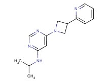 N-isopropyl-6-[3-(2-pyridinyl)-1-azetidinyl]-4-pyrimidinamine