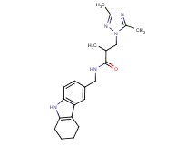 3-(3,5-dimethyl-1H-1,2,4-triazol-1-yl)-2-methyl-N-(2,3,4,9-tetrahydro-1H-carbazol-6-ylmethyl)propanamide
