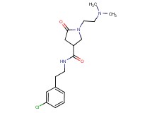 N-[2-(3-chlorophenyl)ethyl]-1-[2-(dimethylamino)ethyl]-5-oxo-3-pyrrolidinecarboxamide