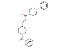 1-(3-{1-[(1R*,2R*,4R*)-bicyclo[2.2.1]hept-5-en-2-ylcarbonyl]-4-piperidinyl}propanoyl)-4-phenylpiperazine