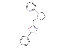 2-{1-[(5-phenyl-1,3,4-oxadiazol-2-yl)methyl]-2-pyrrolidinyl}pyridine