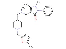 1,5-dimethyl-4-{[methyl({1-[(5-methyl-2-furyl)methyl]-4-piperidinyl}methyl)amino]methyl}-2-phenyl-1,2-dihydro-3H-pyrazol-3-one