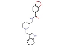 N-{[1-(1H-indol-3-ylmethyl)-3-piperidinyl]methyl}-1,3-benzodioxole-5-carboxamide