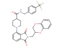 1-[2-(2,3-dihydro-1,4-benzodioxin-2-ylmethyl)-1,3-dioxo-2,3-dihydro-1H-isoindol-4-yl]-N-[4-(trifluoromethyl)benzyl]-4-piperidinecarboxamide