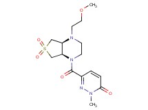 6-{[(4aS*,7aR*)-4-(2-methoxyethyl)-6,6-dioxidohexahydrothieno[3,4-b]pyrazin-1(2H)-yl]carbonyl}-2-methylpyridazin-3(2H)-one