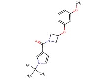 1-tert-butyl-3-{[3-(3-methoxyphenoxy)-1-azetidinyl]carbonyl}-1H-pyrrole