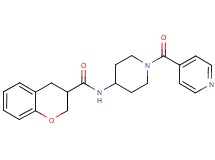 N-(1-isonicotinoylpiperidin-4-yl)chromane-3-carboxamide