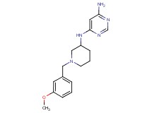 N-[1-(3-methoxybenzyl)-3-piperidinyl]-4,6-pyrimidinediamine