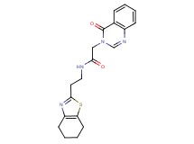 2-(4-oxo-3(4H)-quinazolinyl)-N-[2-(4,5,6,7-tetrahydro-1,3-benzothiazol-2-yl)ethyl]acetamide