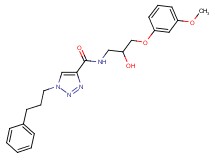 N-[2-hydroxy-3-(3-methoxyphenoxy)propyl]-1-(3-phenylpropyl)-1H-1,2,3-triazole-4-carboxamide